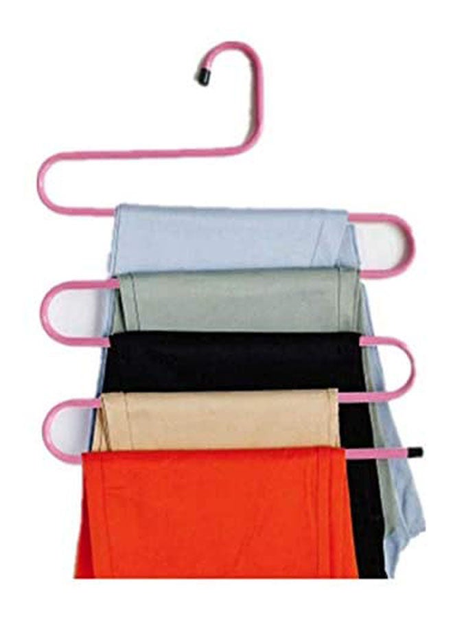 ماركة غير محددة Stainless Steel Trousers Hanger Multifunction Pants Closet Pink  - Image 2