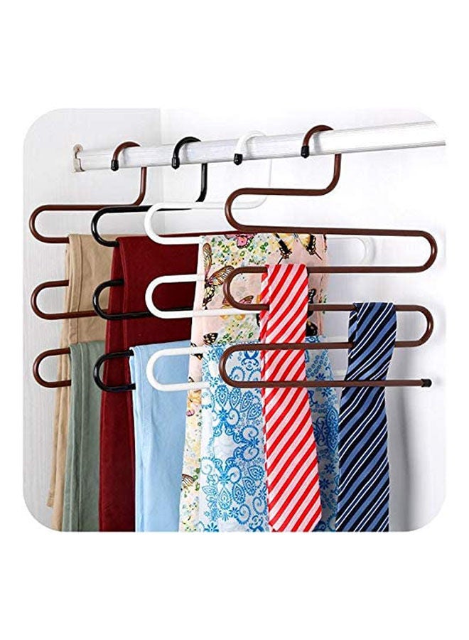 Stainless Steel Trousers Hanger Multifunction Pants Closet Black  - Image 2