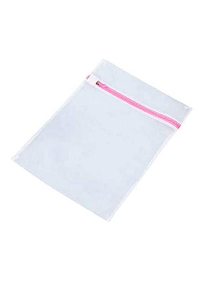 Thickened Coarse Mesh Clothing Wash Bag Pink - Image 1