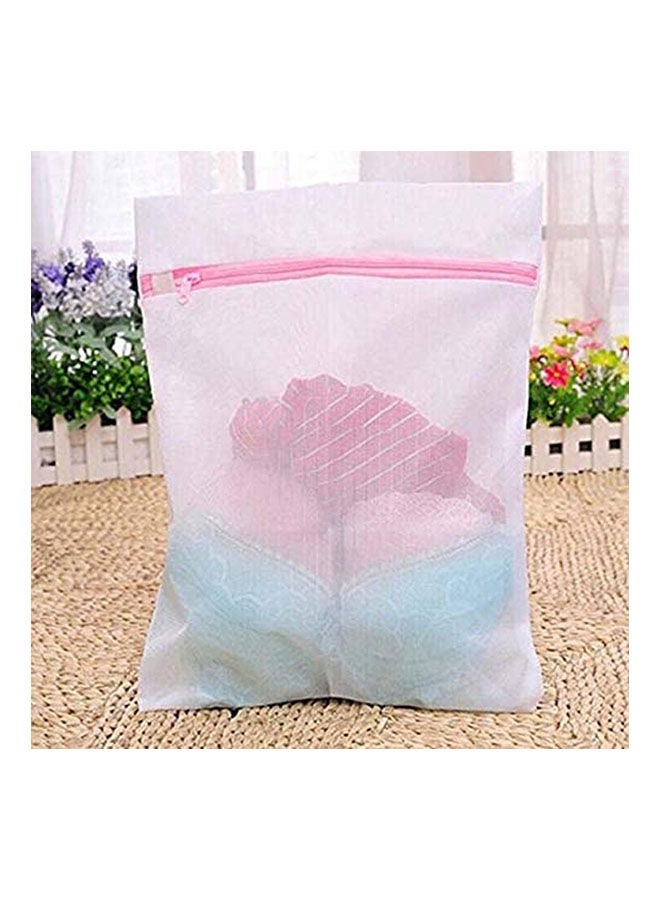 Thickened Coarse Mesh Clothing Wash Bag Pink - Image 2