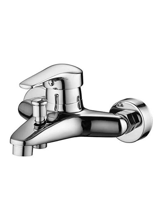 Wall Mounted Bath Mixer Tap Faucet Silver