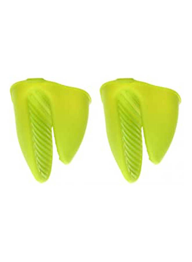 Silicon Pot Holder Set Of 2 Pieces For Kitchen Pots Green