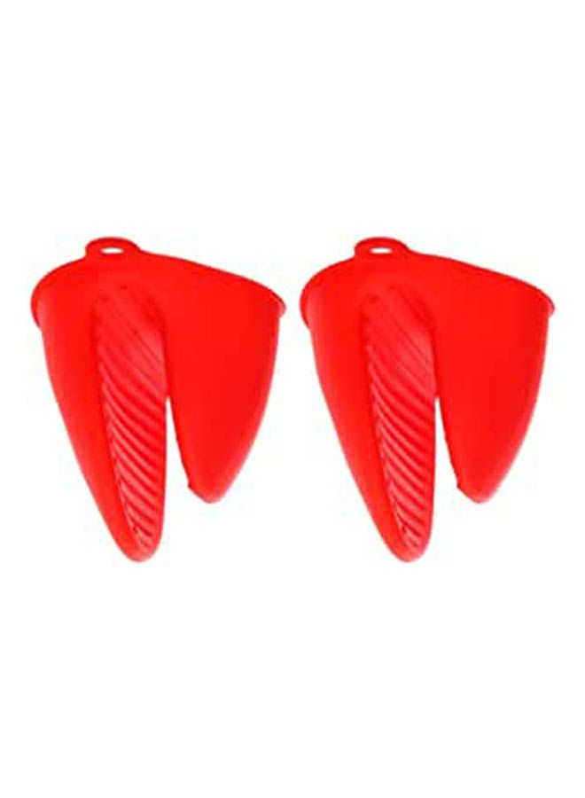 Generic - Silicon Pot Holder Set Of 2 Pieces For Kitchen Pots Red - Image 1