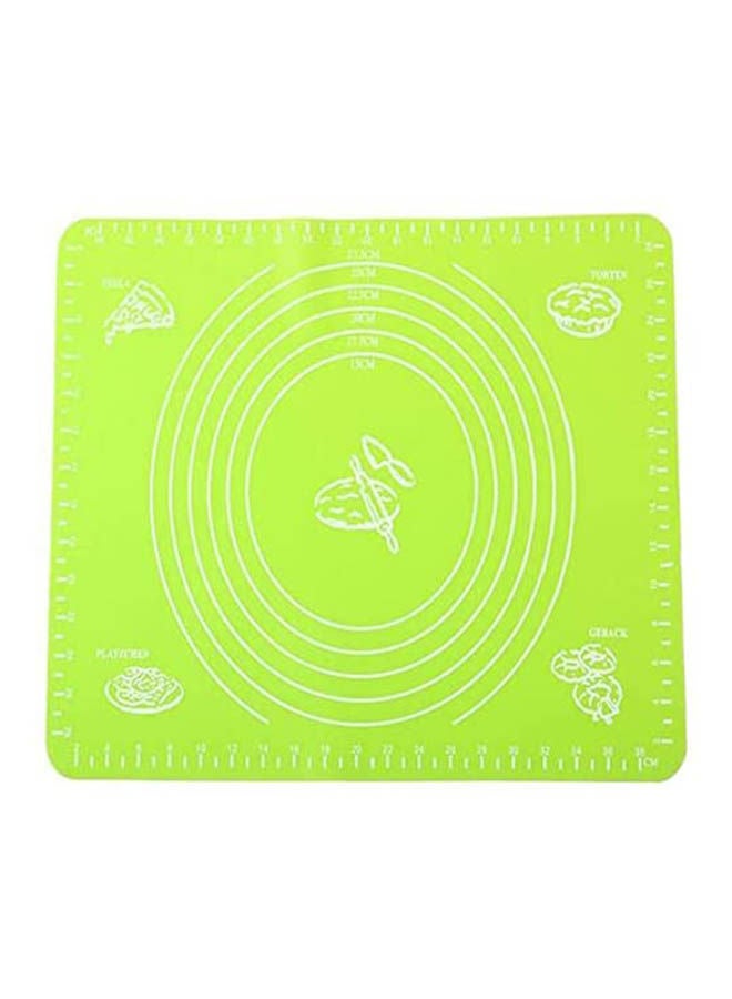Silicone Baking Mat For Pastry Rolling With Measurements Liner Heat Resistance Table Placemat Pad Pastry Board Reusable Non-Stick Silicone Baking Mat Green 
