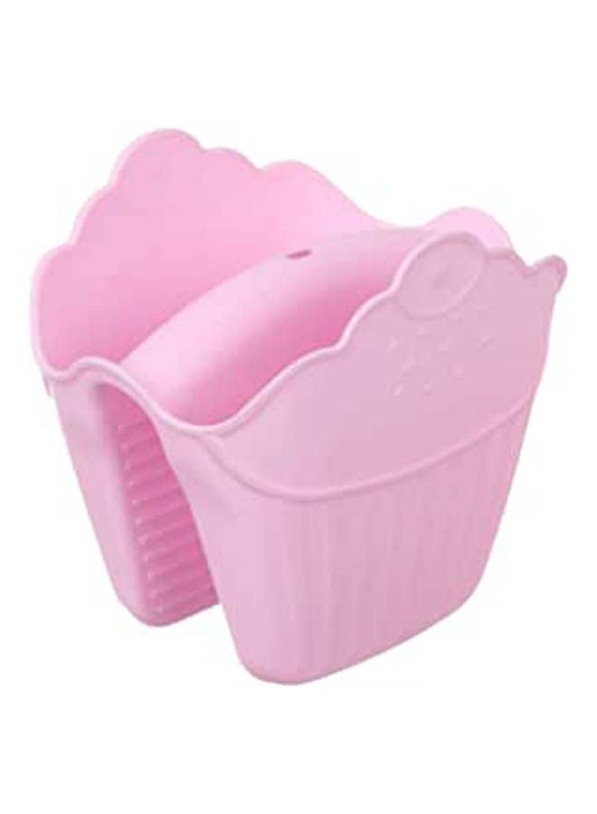 Silicone Cupcake Shaped Pot Holder Pink 