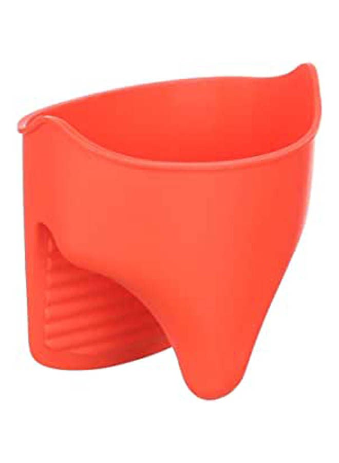 Silicone Fish Mouth Shaped Pot Holder Red