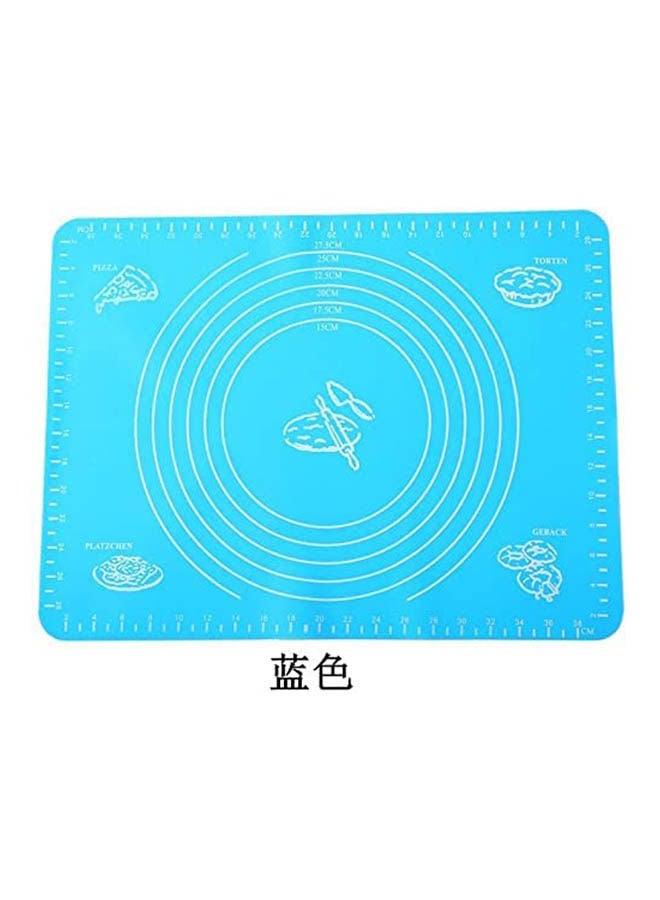 Silicone Mats Knead Flour Dough Non-Stick Pastry Fondant Cake Cooking Baking Bakeware Oven Mat Placement Pad Blue 