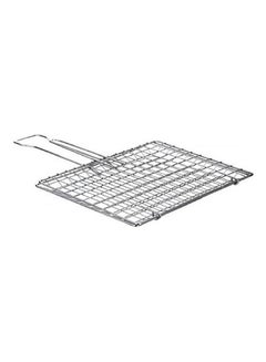 Mini Grill Net With 10 Handle Chrome Stainless Coating Silver 40cm