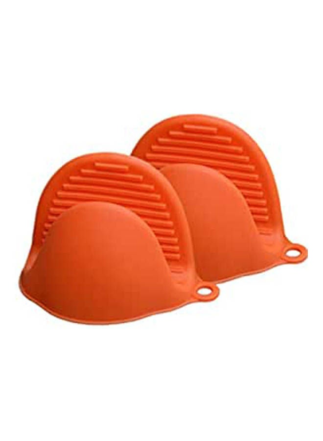 Microwave Oven Gloves For Kitchen Oven Waterproof Silicone Orange