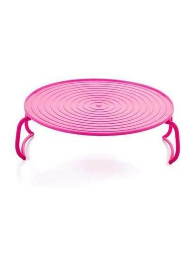Microwave Oven Shelf Double Insulated Heating Tray Rack Kitchen Accessories Pink 