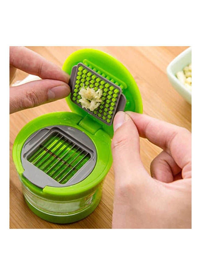 Multifunctional Kitchen Gadgets Cut Vegetables And Garlic Press Green - Image 2
