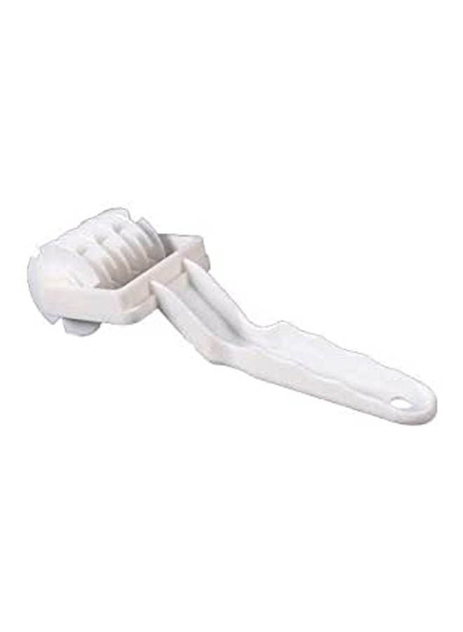 Plastic Baking Tool Roller Knife Broaching Knife Biscuit Mold Grid Cutting Tool White