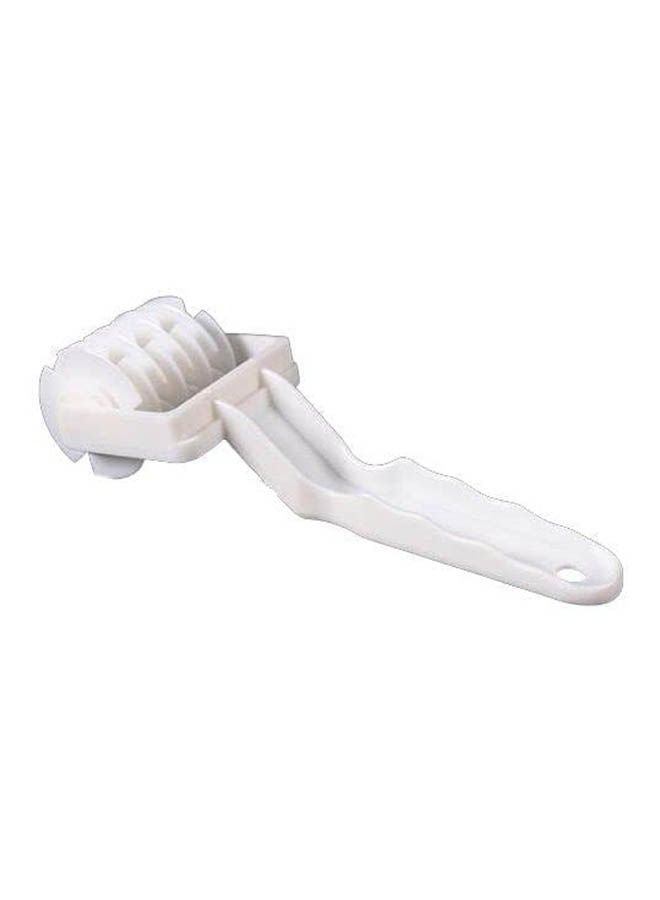 Plastic Baking Tool Roller Knife Broaching Knife Biscuit Mold Grid Cutting Tool White