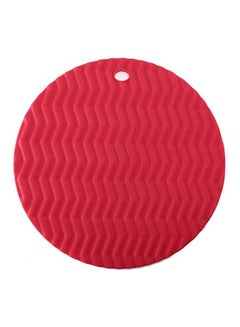 Premium Food-Grade Silicone Bowl Mat Heat Insulated Red
