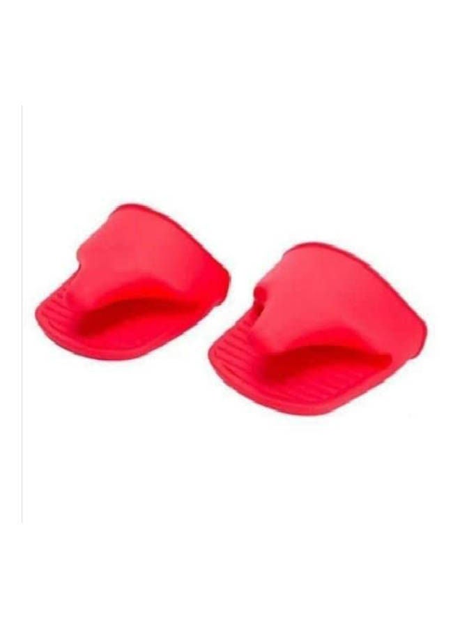 Thermal Silicone Gloves Red