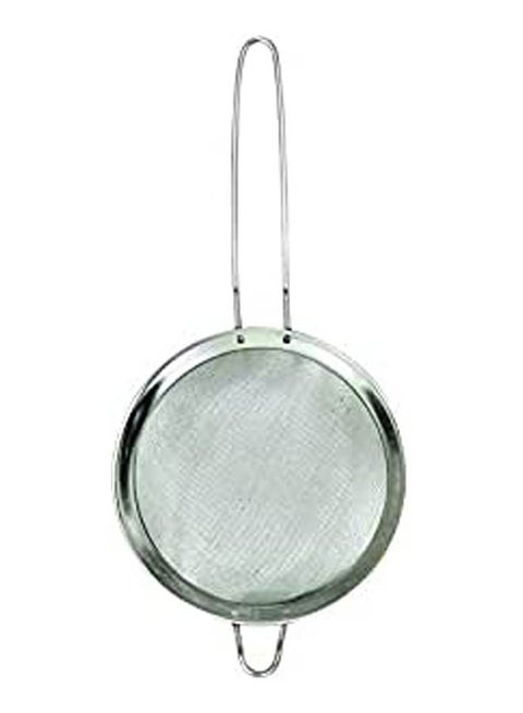 Classic Tea Stainer Set With Handle 4 Pcs Silver