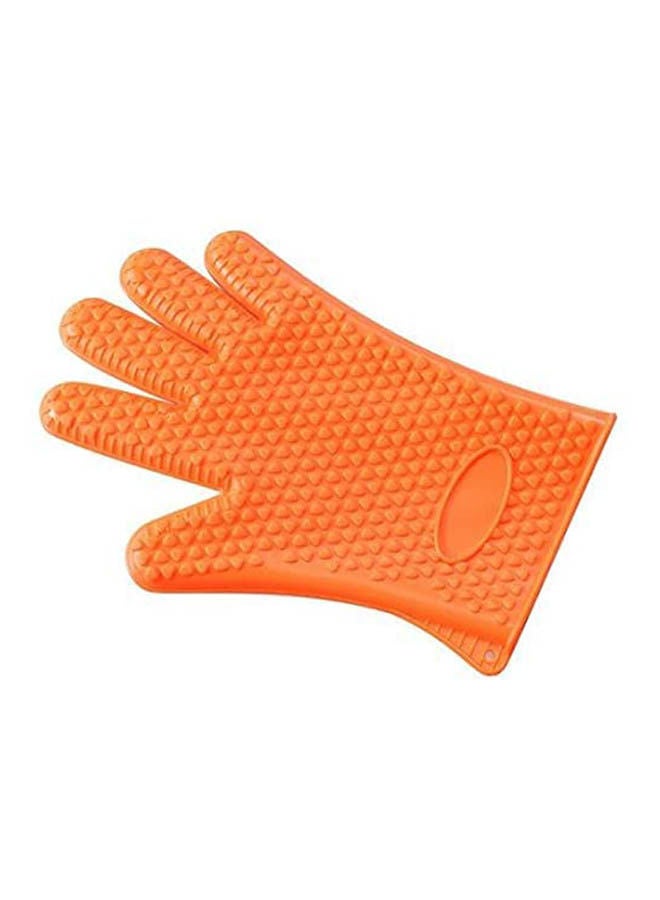 Heat Resistant Oven Mitts Orange