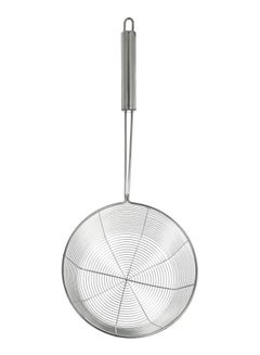 Stainless Steel Food Strainer With Handle Silver 17cm