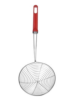 Stainless Steel Food Strainer With Handle Silver 37cm