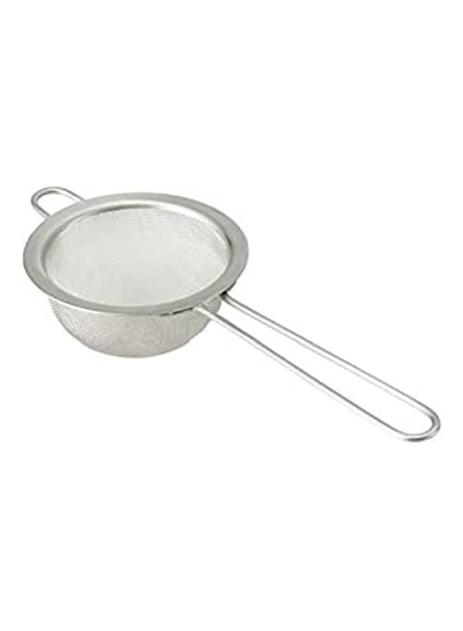 TEA STRAINER Silver 12cm 