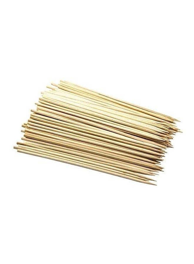 Generic - chopsticks for barbecue 100 sticks Beige - Image 1