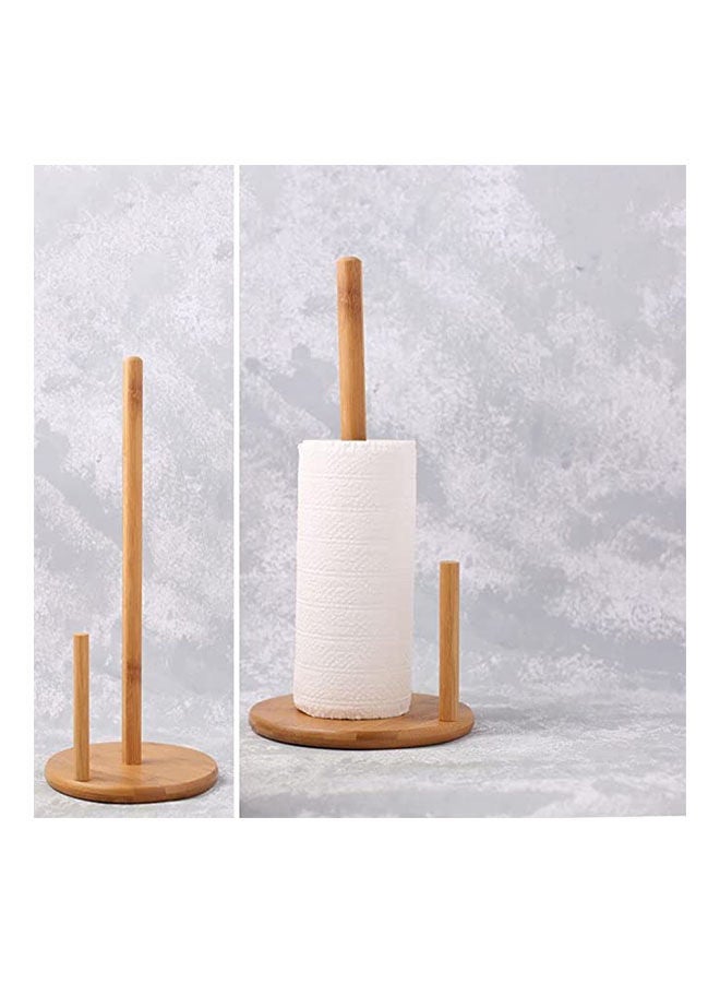 Wooden Tissue Stand Beige - Image 2