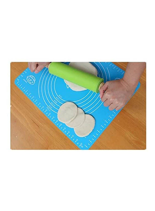 50X40Cm Non-Stick Silicone Baking Mat Pad Kneading Dough Pad Baking Rolling Pastry Mat With Scales Kitchen Cooking Tool Blue 50x40cm  - Image 2