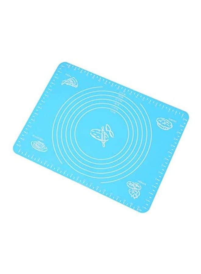 50X40Cm Non-Stick Silicone Baking Mat Pad Kneading Dough Pad Baking Rolling Pastry Mat With Scales Kitchen Cooking Tool Blue 50x40cm  - Image 1