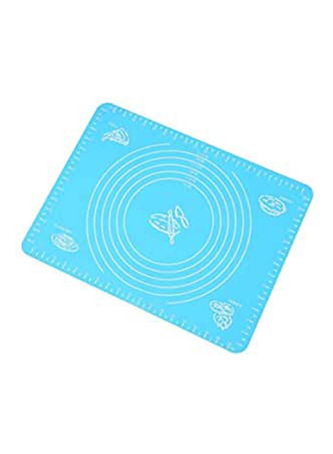 50X40Cm Non-Stick Silicone Baking Mat Pad Kneading Dough Pad Baking Rolling Pastry Mat With Scales Kitchen Cooking Tool Blue 50x40cm 