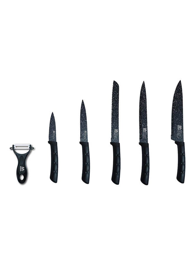 ماركة غير محددة 6 pcs Stainless Steel Knife set Silver 