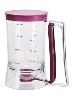 Batter Dispenser With Measuring Purple-Clear 900ml