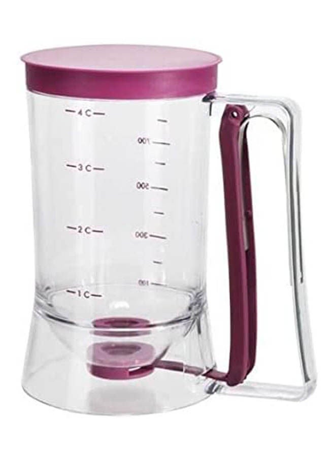 Generic - Batter Dispenser With Measuring Purple-Clear 900ml - Image 1