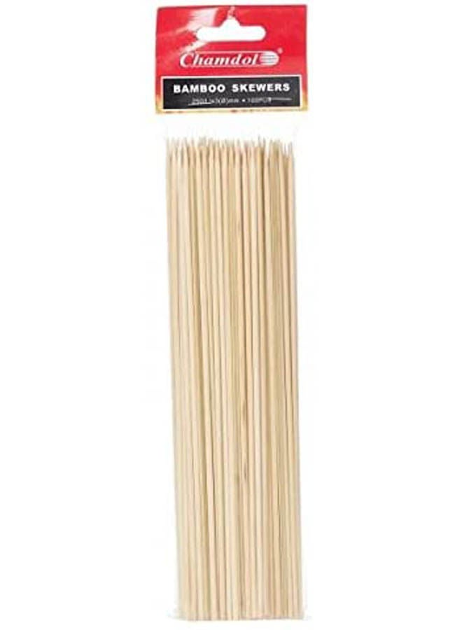 Bamboo Skewer Stick Beige 25cm 