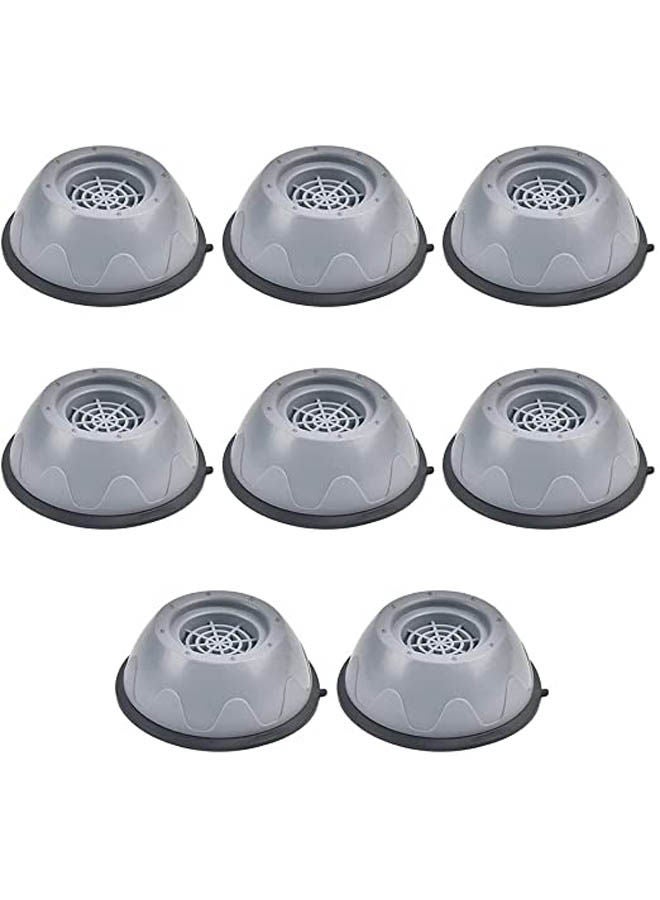 8 PCS Washing Machine Foot Pad Grey 4 X 10cm - Image 1