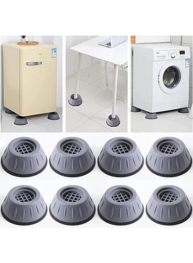 8 PCS Washing Machine Foot Pad Grey 90 X 40cm - Image 1