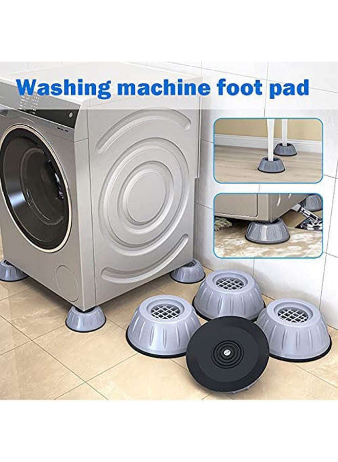 ماركة غير محددة 4 PCS Washing Machine Anti Vibration Pad Grey  - Image 2