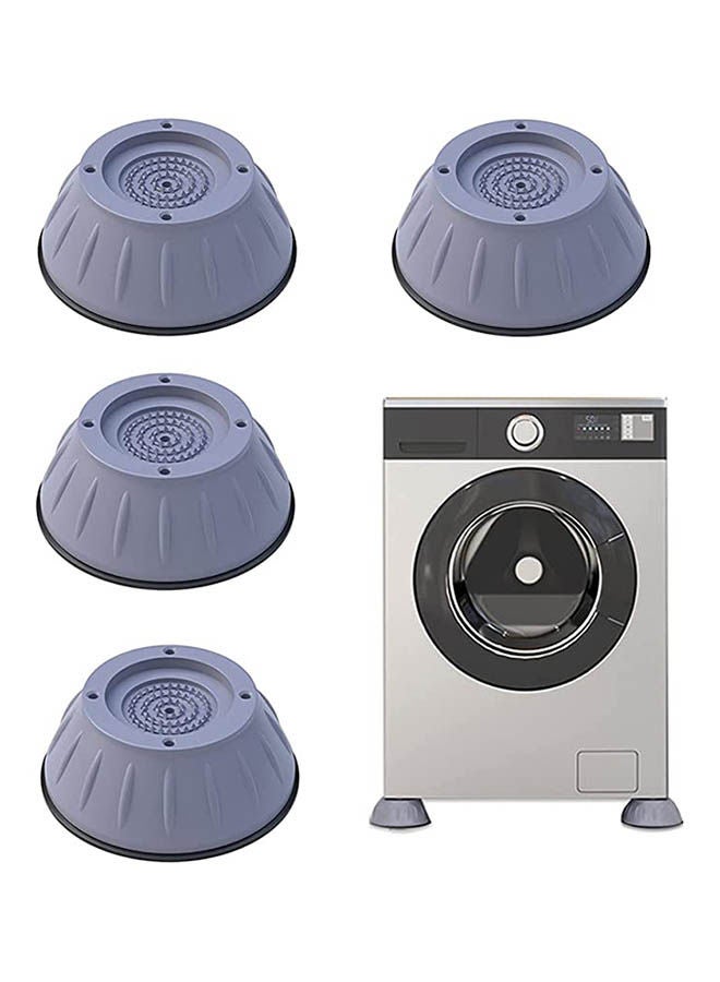4Pcs Shock And Noise Cancelling Washing Machine Support Grey - Image 1