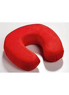 ماركة غير محددة Memory Foam Neck Rest Travel Pillow U Shaped Pillow Cotton Blend Red 