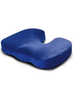 ماركة غير محددة Memory Foam Seat Cushion For Car Office Chair Cotton Blend Blue 