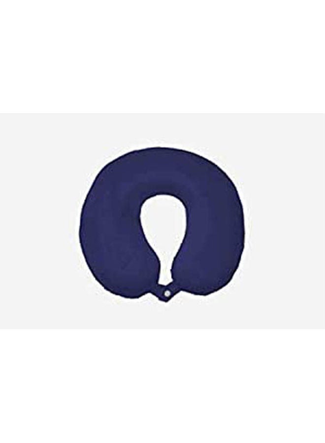 Neck Pillow Gel Padding Luxury Cover Material Memory Foam Dark Cotton Blend Blue 
