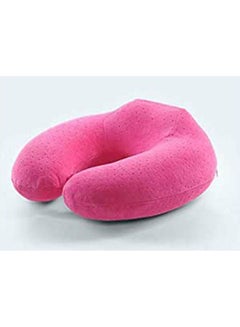 ماركة غير محددة Office Plane Travel Curve Neck Pillow Cotton Blend Pink 