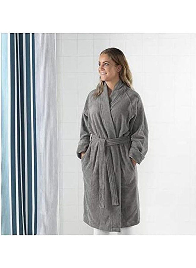 Cotton Bath Robe Grey - Image 1