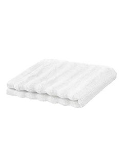 ماركة غير محددة Cotton Solid Pattern - Washcloths White 
