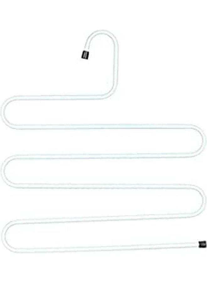 Metal Clothes Hanger With Levels White