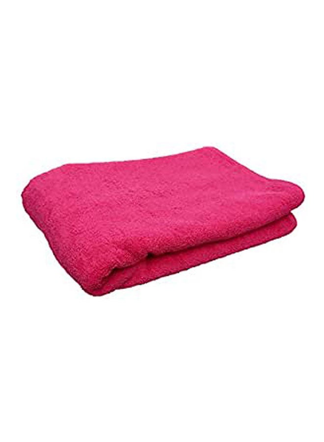 Cotton Solid Bath Sheets Fushia 70x140cm - Image 1