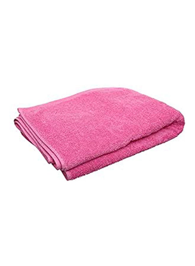 Cotton Solid Bath Sheets Rose 70x140cm - Image 1