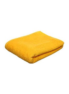 Generic Cotton Solid Bath Sheets Yellow 70x140cm 