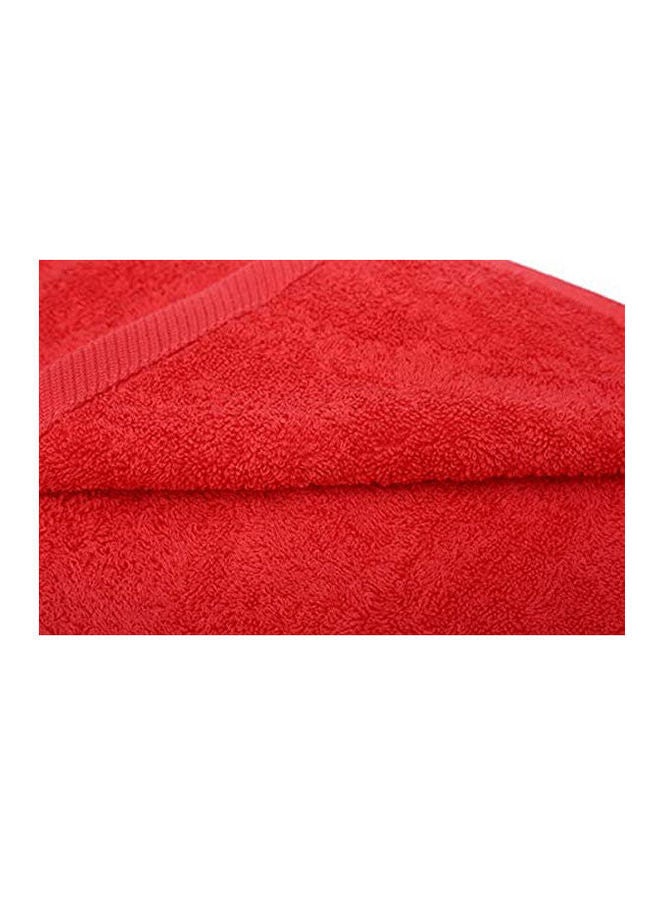 Cotton Solid Bath Sheets Orange 70x140cm  - Image 2