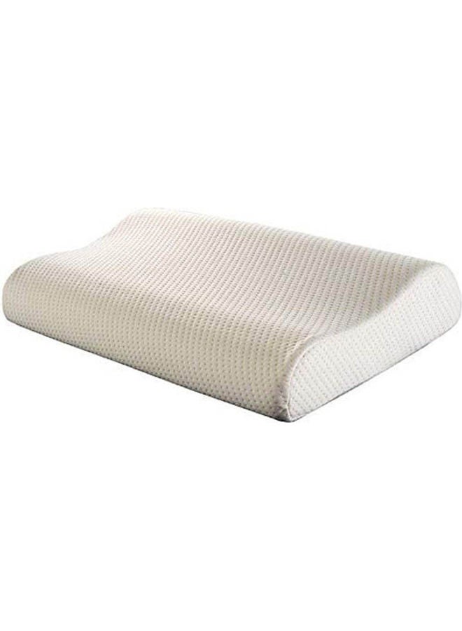 Molded Contour Memory Foam Pillow cotton_blend White - Image 1