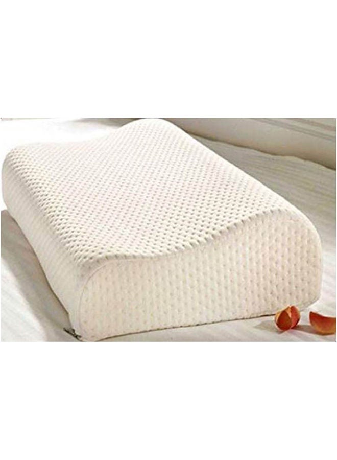 Molded Contour Memory Foam Pillow cotton_blend White - Image 2